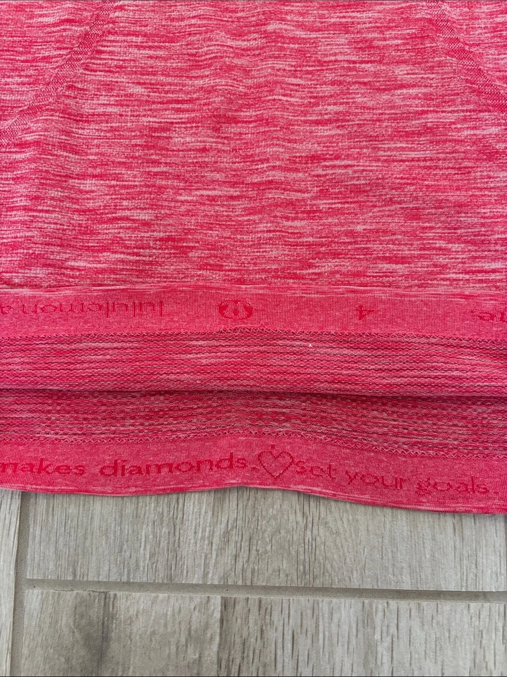Lululemon Boom Juice Heathered Red/Pinkish Short Sleeve Swiftly T-Shirt Top